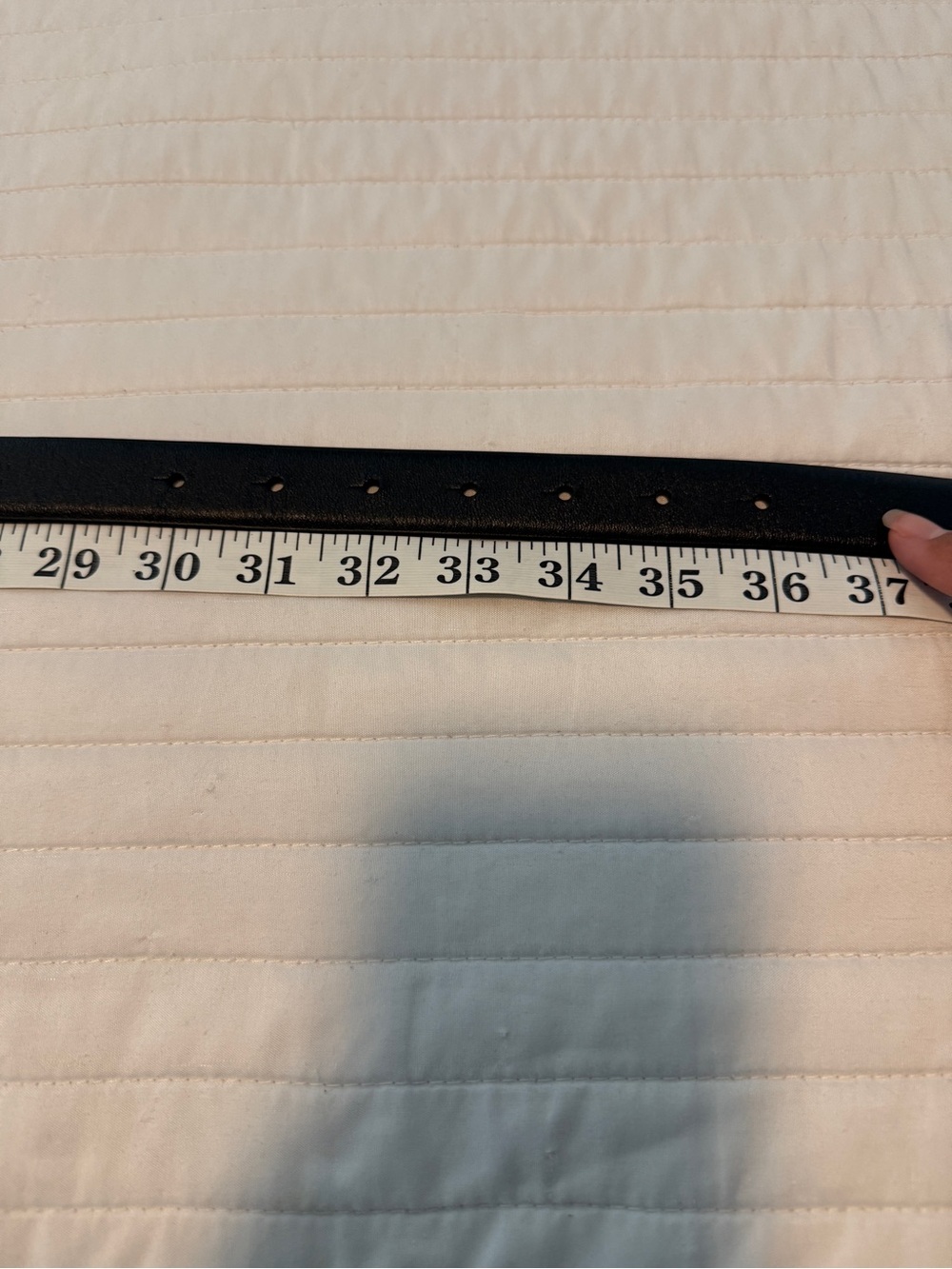 Tory Burch Eleanor Black Leather Belt - Picture 4 of 5